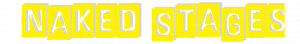 naked stages yellow text logo